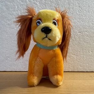 Vtg Disney Lady & the Tramp Lady Plush Stuffed Animal Cocker Spaniel 1985 Korea